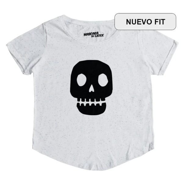 Playera Top Máscara De Látex La Calaca Mujer