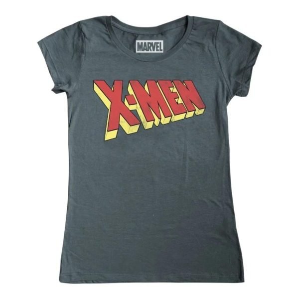 Playera Máscara De Látex X-men Retro Logo Mujer