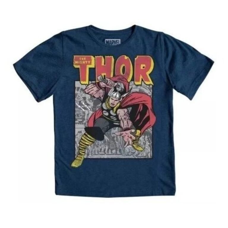 Playera Máscara De Látex Thor Retro Niño