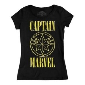 Playera Máscara De Látex Captain Marvel Mujer