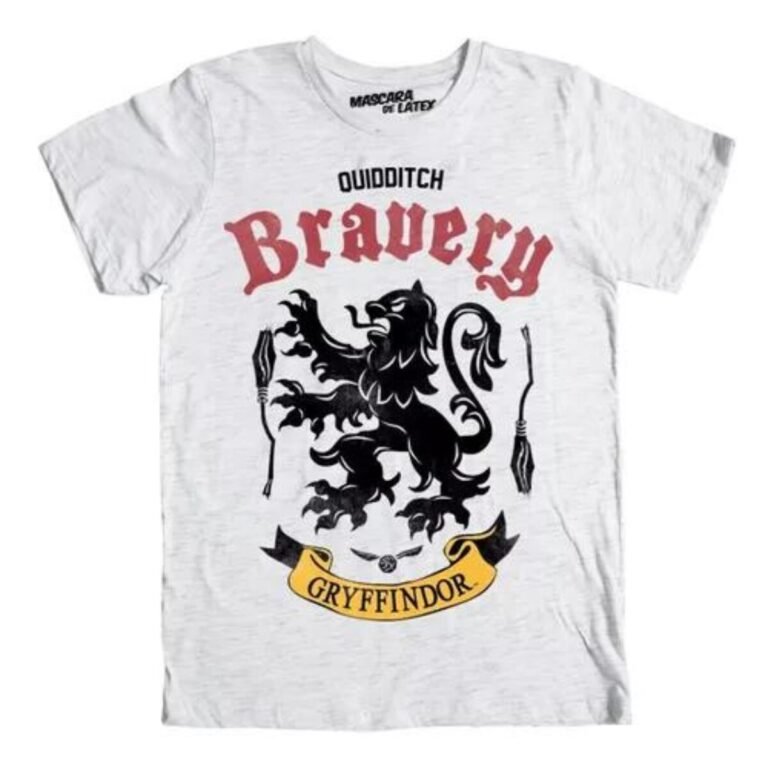 Playera Máscara De Látex Gryffindor Quidditch Team Hombre