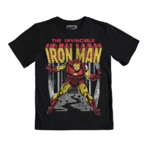 Playera Máscara De Látex Iron Man Retro Niño