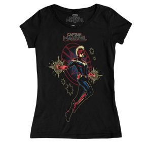 Playera Máscara De Látex Carol Danvers Mujer