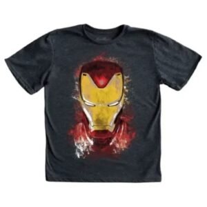 Playera Máscara De Látex Golden Avenger Niño