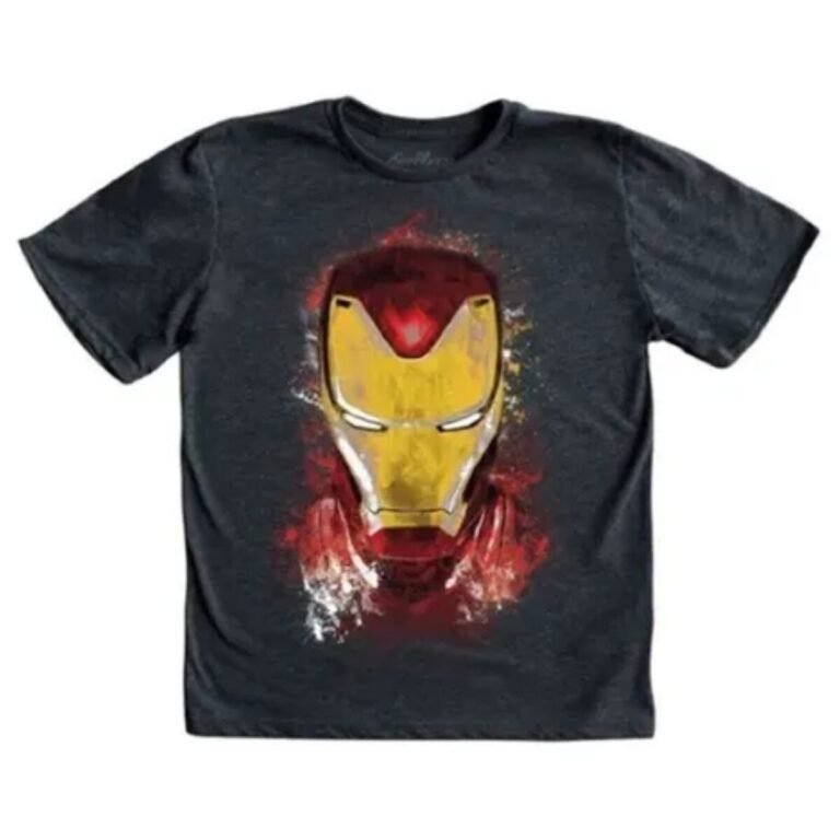 Playera Máscara De Látex Golden Avenger Niño