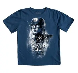 Playera Máscara De Látex Captain Steve Rogers Niño