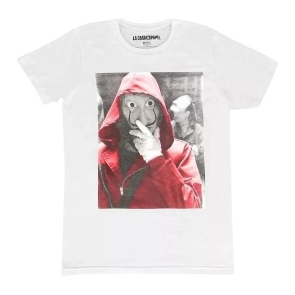 Playera Máscara De Látex La Casa De Papel Hombre