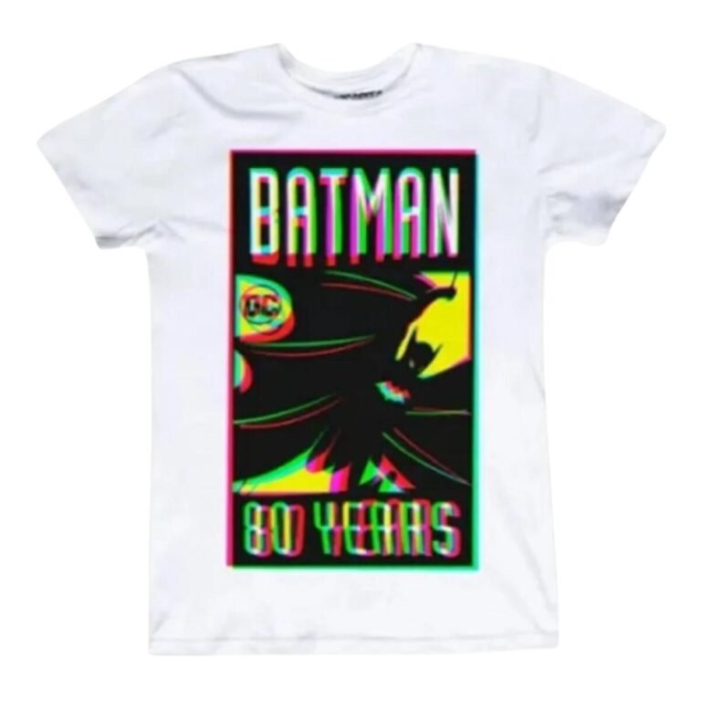 Playera Máscara De Látex Batman 80 Years Mujer