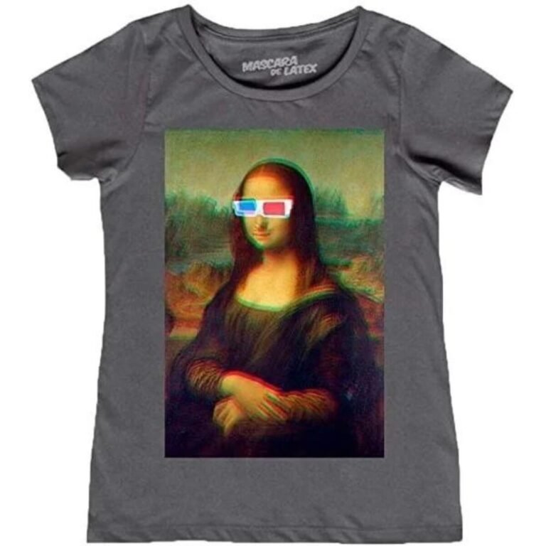 Playera Mascara De Látex Mona 3d Mujer