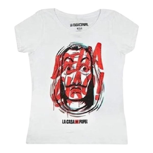 Playera Máscara De Látex Dali 3d Mujer