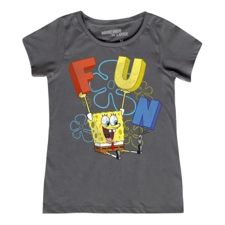 Playera Máscara De Látex Bob Esponja Fun Mujer