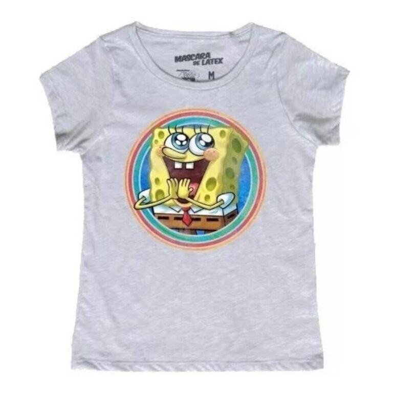 Playera Máscara De Látex Squarepants Mujer