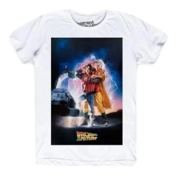 Playera Máscara de Latex Back To The Future Poster Hombre