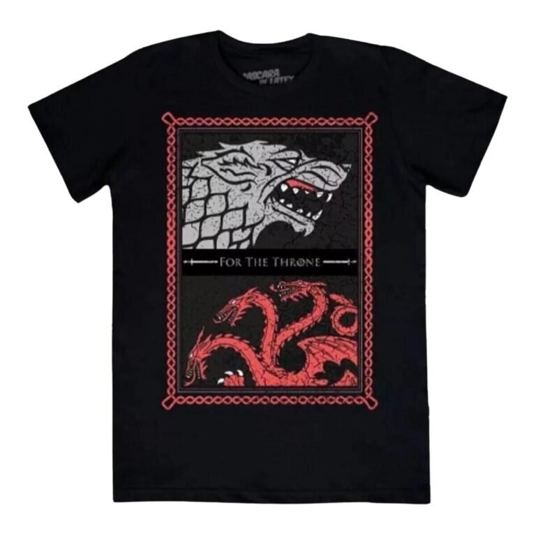 Playera Máscara De Látex Stark And Targaryen Hombre