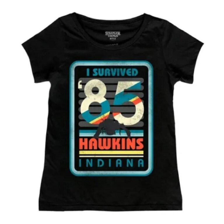 Playera Máscara De Látex I Survived Hawkins Mujer