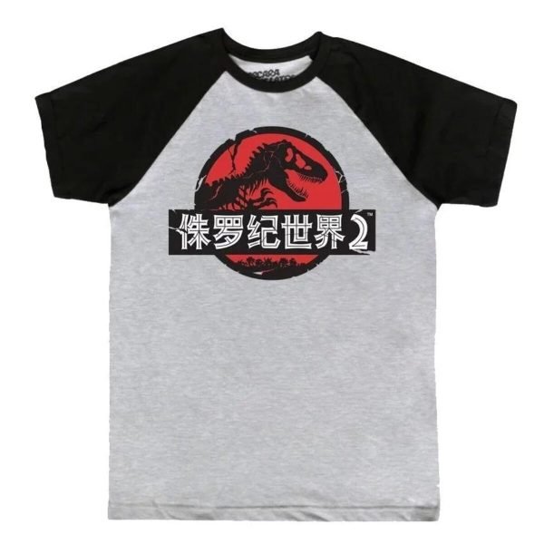 Playera Máscara De Látex T-rex Raglan Hombre