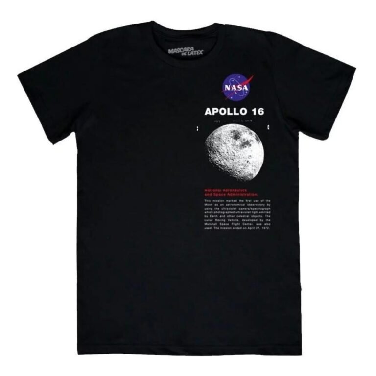 Playera Máscara De Látex Apollo 16 Hombre/Mujer