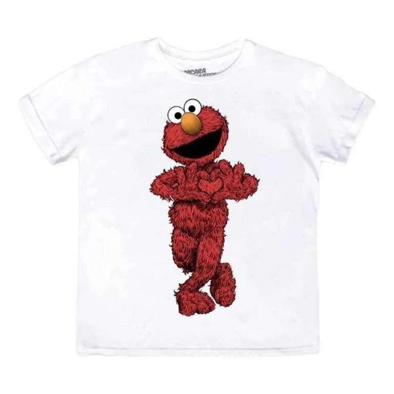 Playera Máscara De Látex Tu Amigo Elmo Mujer