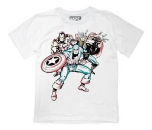 Playera Máscara De Látex The Avengers Niño