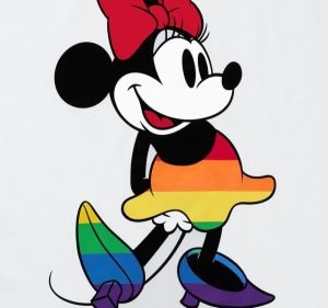 Playera Máscara De Látex Minnie Pride Hombre