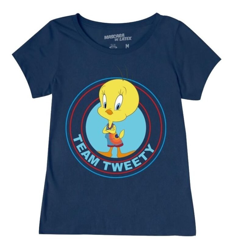 Playera Máscara De Látex Team Tweety Mujer