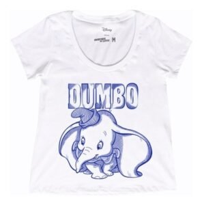 Playera Máscara De Látex Dumbo Sketch Mujer