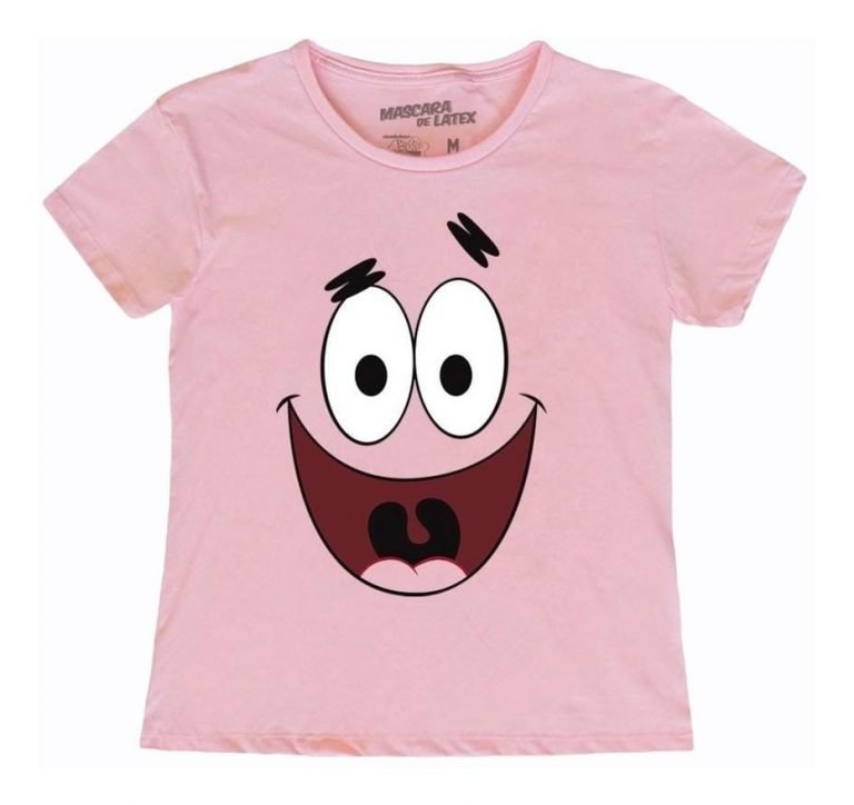 Playera Máscara De Látex Smiley Pat Mujer
