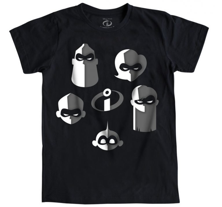 Playera Máscara De Látex Familia Parr Hombre