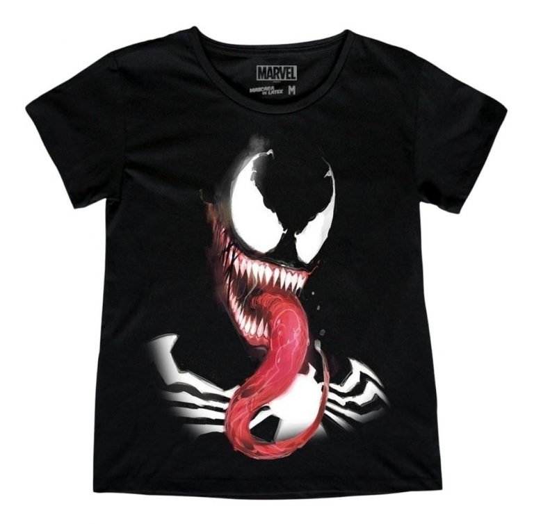 Playera Máscara De Látex Marvel Brock Mujer