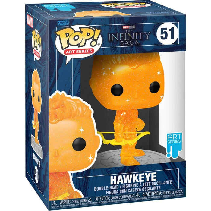 Funko Pop Marvel Infinity Saga - Hawkeye Gema Naranja Serie Artistica
