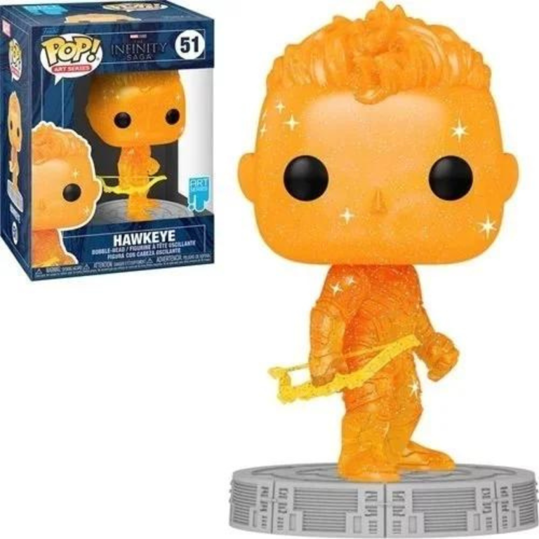 Funko Pop: Infinity Saga – Hawkeye Gema Naranja Serie Artistica