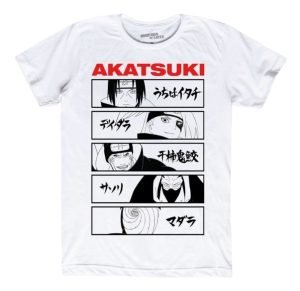 Playera Mascara De Latex Rostros De Akatsuki Mlns Hombre