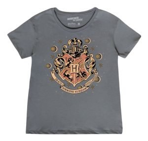 Playera Máscara De Látex Golden Hogwarts Mujer