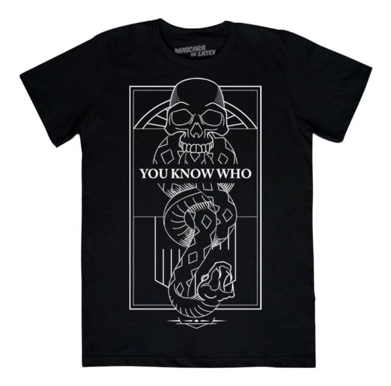 Playera Máscara De Látex You Know Who Hombre