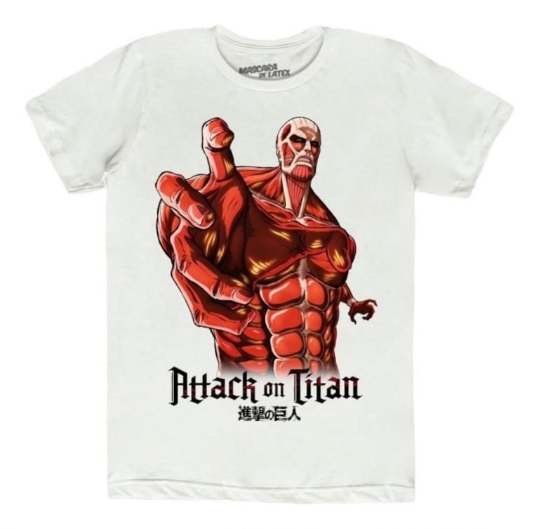 Playera Máscara De Látex Titán Colosal Hombre
