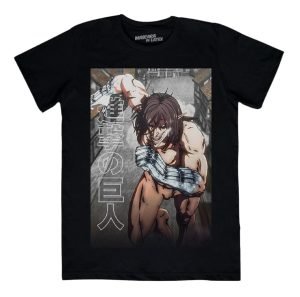 Playera Máscara De Látex Eren, El Titán Mlat Hombre