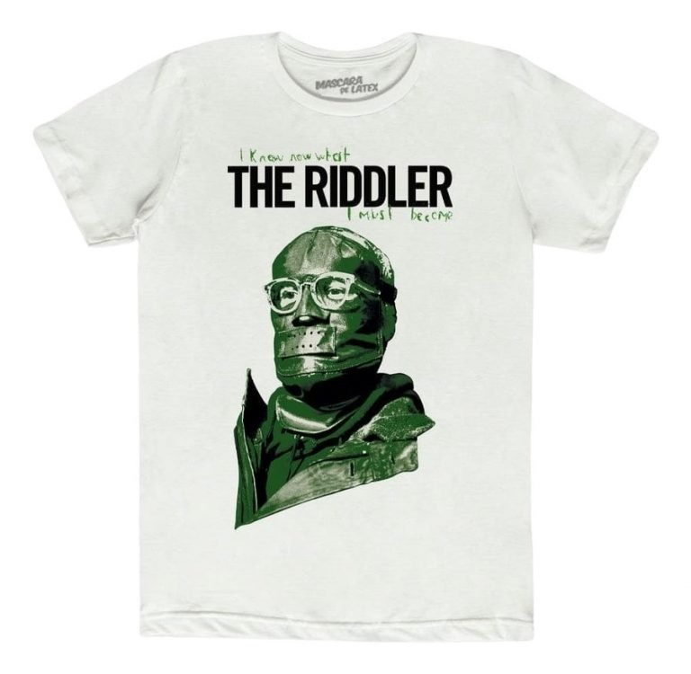 Playera Máscara De Látex The Riddler Hombre