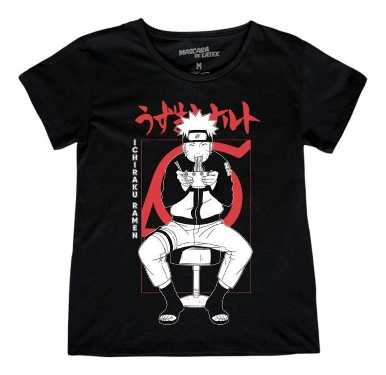 Playera Máscara De Látex Ichiraku Ramen Mujer