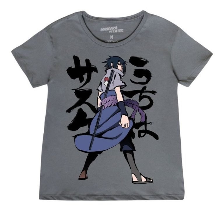 Playera Máscara De Látex Uchiha Sasuke Mujer