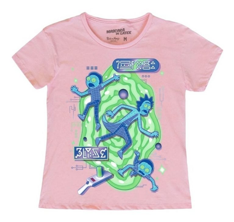 Playera Máscara De Látex In The Mortyverse Of Rick Mujer