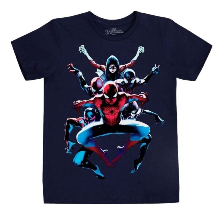 Playera Máscara de Látex Spider-verse Hombre
