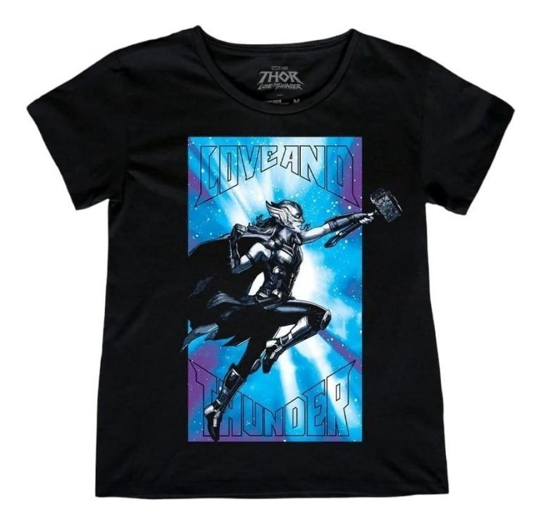 Playera Máscara De Látex Jane Con Mjolnir Mujer