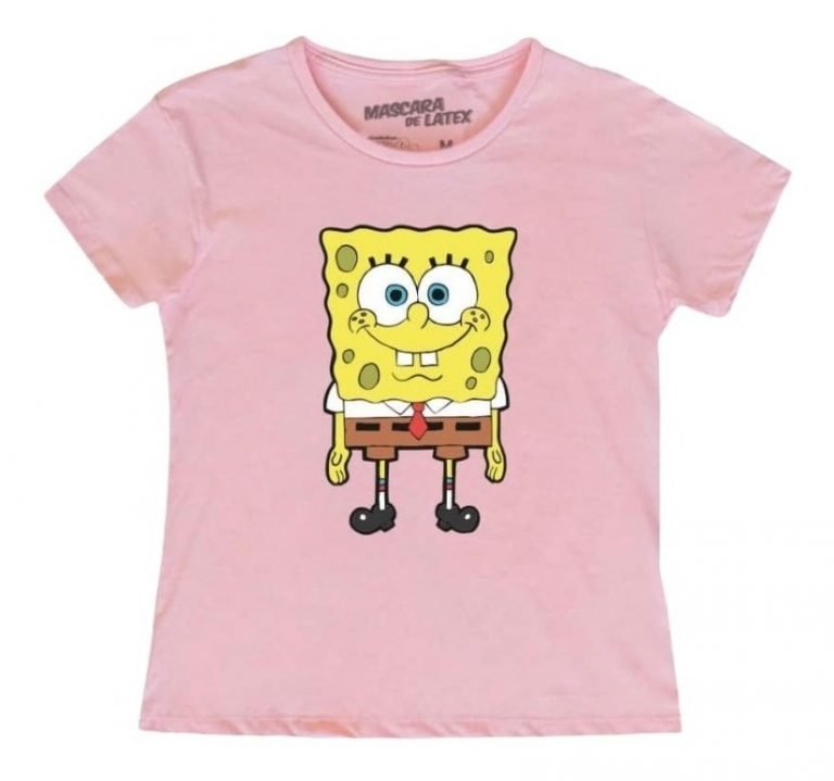 Playera Máscara De Látex Bob Esponja Mujer