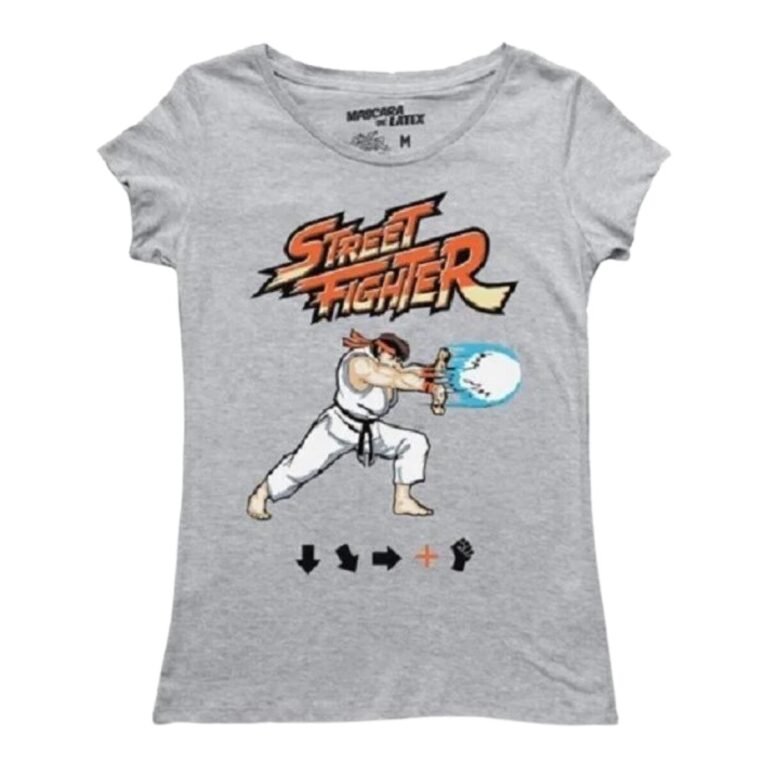 Playera Máscara De Látex Hadouken Mujer