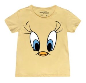 Playera Máscara De Látex Tweety Face Mujer