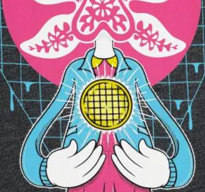 Playera Máscara De Látex Demo-eleven Mujer Playera Máscara De Látex Demo-eleven Mujer