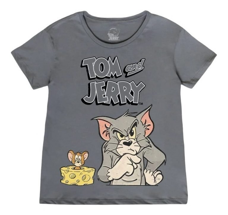 Playera Máscara De Látex Tom And Jerry Mujer