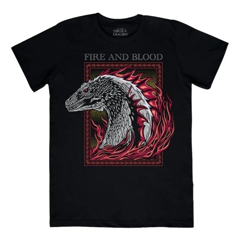 Playera Máscara De Látex Fire And Blood Hombre/Mujer