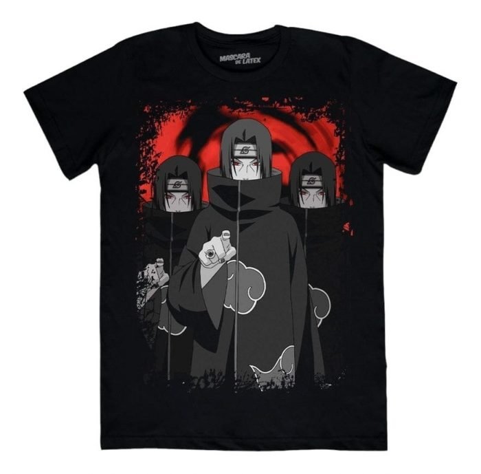 Playera Mascara De Latex Itachi Uchiha Hombre