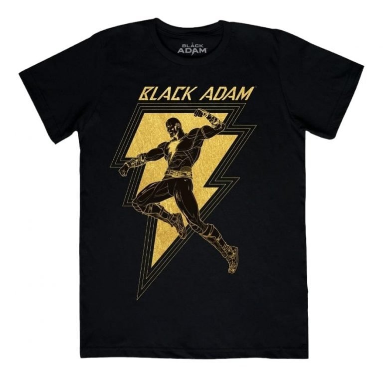 Playera Máscara De Látex Black Adam Hombre/Mujer